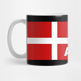 Aarhus City in Danish Flag Mug